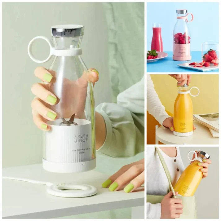 Electric Mini Portable Juicer Blender USB Recahrgeable